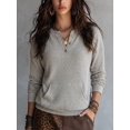 thumbnail image 3 of Women'sKangaroo Pocket Long Sleeve Sweatshirt, 3 of 5