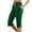 Army Green, variant on ABATAB Women's Capris High Waisted Comfy Workout Capri Pants with Pockets Side Split Drawstring Athletic Sports Gym Crop Trousers