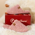 thumbnail image 6 of Women's Fuzzy Slip-on Slippers Warm Cozy Soft Lightweight Memory Foam Indoor House Shoes, 6 of 12