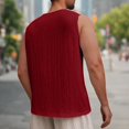 thumbnail image 3 of Bocqde Débardeurs d'Entraînement pour Hommes, T-Shirts de Musculation Décontractés Unis Sans Manches Col Rond Blouses, 3 of 6