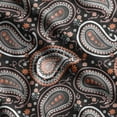 thumbnail image 1 of Soimoi Asian Paisley Printed, Poly Canvas Fabric, Decor Sewing Fabric by The Yard 56 Inch Wide,Decorative Fabric for Curtains Tote Bags, Black, 1 of 5