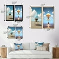 thumbnail image 4 of Designart "Surrealistic Infinity Minimal Potential I" Abstract Landscape Wall Art Set Of 2 - Modern Blue Wall Decor Set Of 2, 4 of 6