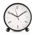 thumbnail image 2 of Reloj despertador redondo sin tictac, funciona con pilas y función de luz, reloj despertador súper silencioso, diseño simple y elegante para escritorio/dormitorio Zhivalor OTTO-2034712-3, 2 of 8