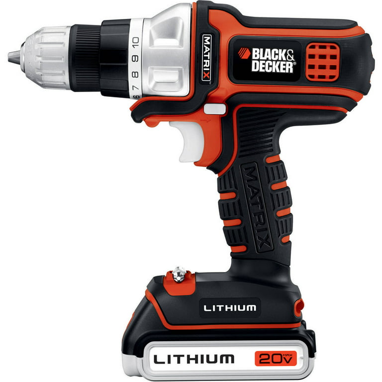 Black & Decker 12V Lithium Drill with 2 Batteries 