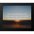thumbnail image 2 of ArtsyQuotes 24x20 Black Modern Framed Museum Art Print Titled - Helen Keller Quote: Felt with the Heart, 2 of 5