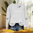 thumbnail image 6 of Womens Valentines Sweatshirts Tops Long Sleeve Blouses Crew Neck Shirts Tunics Tops Trendy Christmas Shirts Winter Fall Outfits 2025, 6 of 6