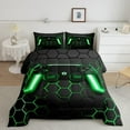thumbnail image 1 of SUTENGDA Modern Black Blue Gaming Joystick Comforters & Duvets  Queen, 1 of 6