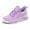 Purple, variant on Kushyshoo Girls Lightweight Sneakers Kids Breathable Lace-up Athletic Running Shoes Big Kids Walking Shoes Rainbow Pink Size 1