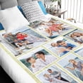 thumbnail image 4 of Custom Blanket with Picture, Personalized Photo Blanket. Mothers Day Mom Gifts and Fathers Day Dad Gifts from Daughter Son, Customized Christmas Birthday Valentines Day Gifts for Him Her Blankets, 4 of 5