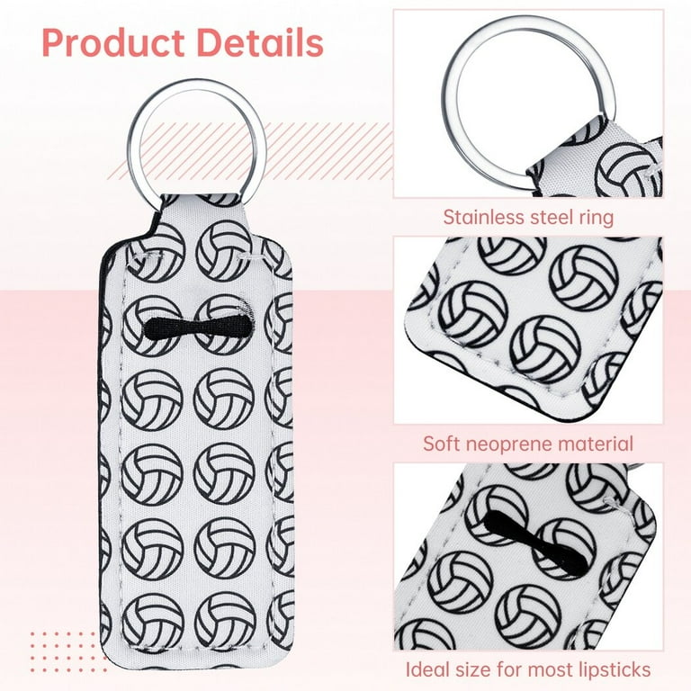 Wholesale PU Imitation Leather Lipstick Pouch Holder Pendant Keychain 