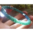 thumbnail image 5 of Icy Blue Water Green Natural A JADE Jadeite Rose Flower Bangle Bracelet 58 mm 693877 TN, 5 of 13