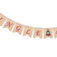 thumbnail image 4 of 1 Pieza Banner Vintage Burlap Bells Suministro De Envoltorio preestablecer De UNA BLESIY Burlap Bunting Banner, 4 of 8