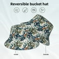 thumbnail image 2 of Cauagu Hawaiian Style for Unisex Bucket Hat,Outdoor Summer Beach Fishing Sun Hat Hot Summer Reflective Bucket Hat Fun Outdoor Vacation Hat for Men and Women, 2 of 6