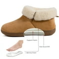 thumbnail image 6 of Ravelier Women's Plush Faux Fur Collar Bootie Slipper, 6 of 7