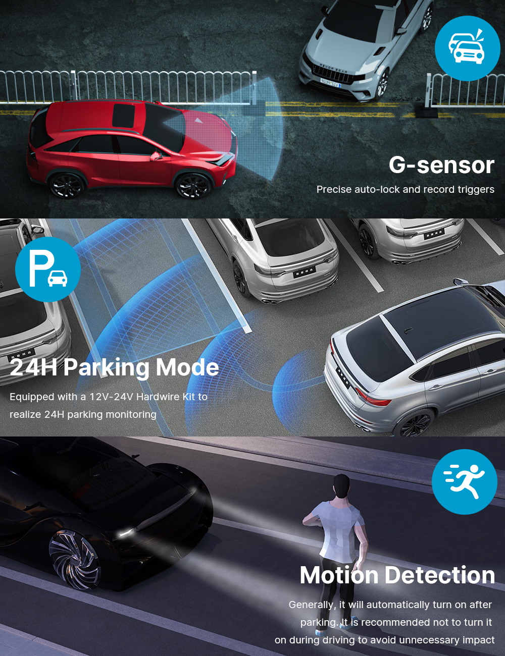 TOGUARD 4K+1080P Dual Dash Cam with 3-Inch Screen photo 7