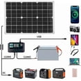 thumbnail image 4 of Cargador USB dual de celda monocristalina de panel solar plegable de 50 W para carga al aire libre de yate de RV de coche Nikou Moderno, 4 of 8