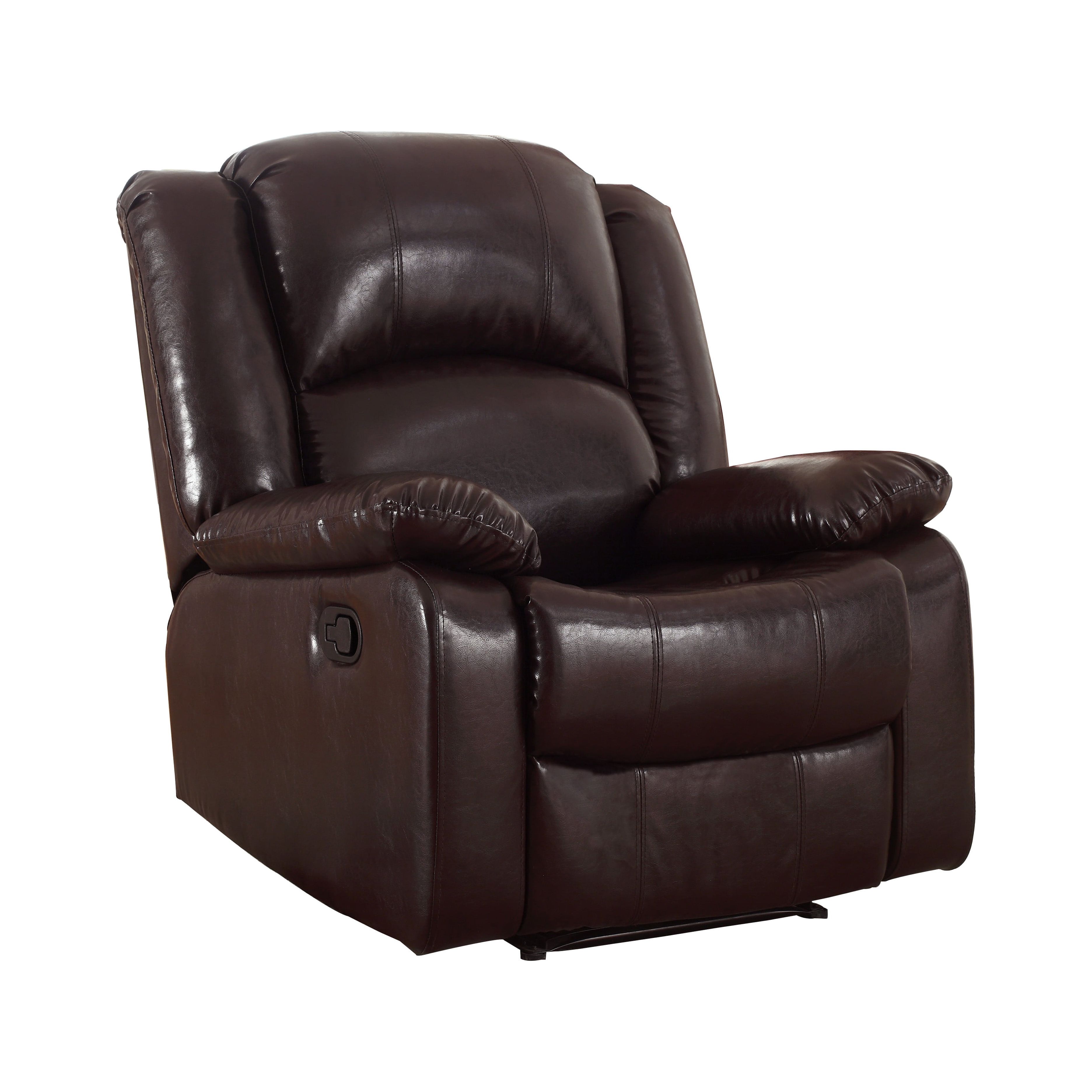 Leonel Signature Bonded Leather Glider Recliner, Multiple Colors - image 4 of 8