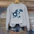 thumbnail image 4 of Cutuoiiu Women's Long Sleeve Graphic Prints Shirts Crewneck Pullover Tops Gifts, 4 of 5