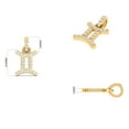 thumbnail image 2 of Gemini Zodiac Moissanite Pendant Necklace in 18kt Gold Over Sterling Silver, 2 of 2