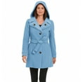 thumbnail image 4 of Wutalume Women's Solid Color Winter Thickened Wool Blend Long Coat with Lining, Elegant and Warm, Oversized Fit, Ideal for Formal and Casual Occasions in Cold Seasons,Blue XL, 4 of 4