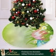 thumbnail image 6 of FMSHPON Easter Colorful Eggs Flowers Xmas Christmas Tree Skirt Stand Mat for Holiday Party Decoration Indoor Outdoor 48 inches, 6 of 6