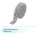 thumbnail image 3 of Uxcell 1 Yards 15mm Crystal Rhinestone Diamond Hotfix Ribbon Bling Rhinestones Trim Gray Silver, 3 of 5