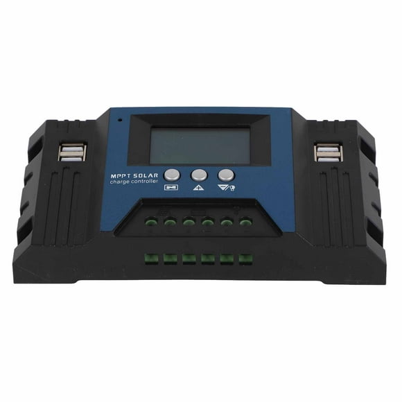 Regulador de carga de panel solar, regulador de carga solar de 12 V y 24 V, regulador de batería de panel solar, el mejor de su clase