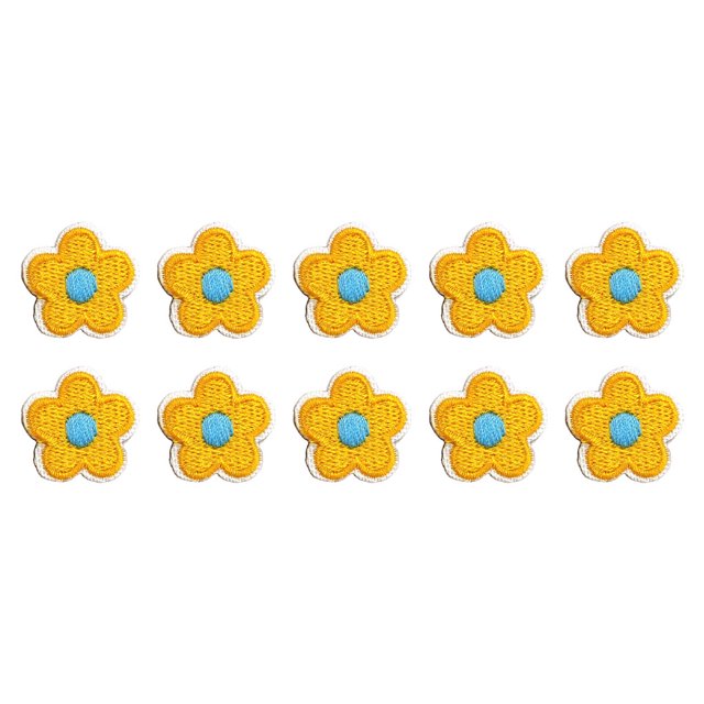 Monstrate 10 piezas de parches de flores para planchar, pegatinas autoadhesivas duraderas, parches bordados con patrón para ropa de bricolaje Type3 NO3 Monstrate HA061188-05B