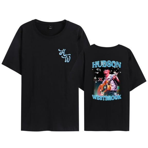 Fosskos Hudson Westbrook Merch T-Shirt HW Photo Printed Country Music Merch Tee Short Sleeve Top T Shirts Crewneck Unisex