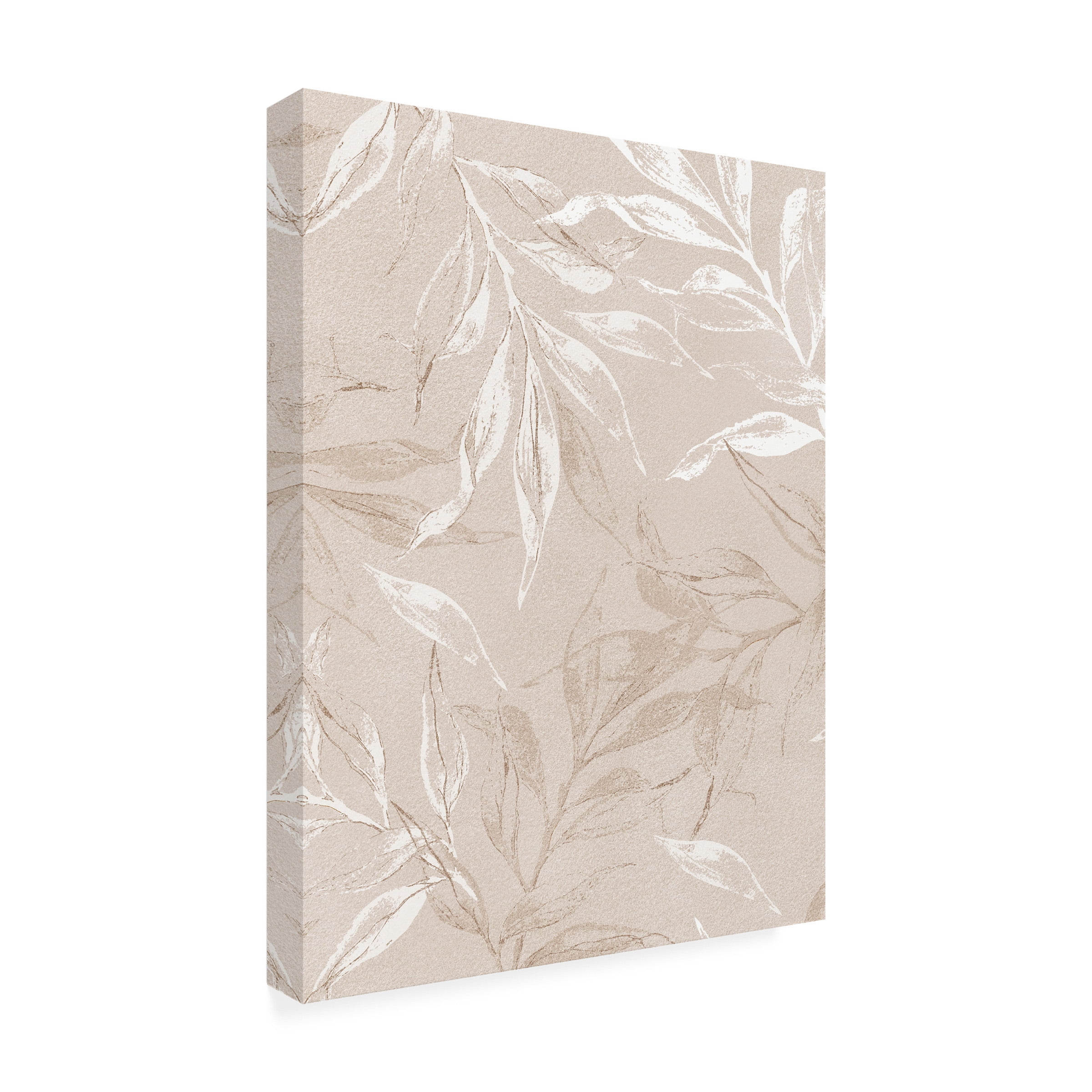 Design Fabrikken 'White Leaves 2' Canvas Art