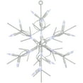 thumbnail image 3 of Northlight 13" White LED Lighted Snowflake Christmas Window Silhouette, 3 of 6