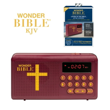 Wonder Bible Audio Player - King James Version, Old and New Testament Audio Book, As Seen on