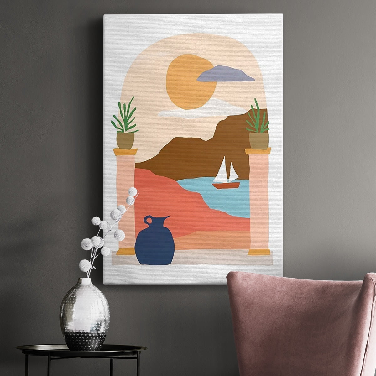 Paper Scene III Premium Gallery Wrapped Canvas - Ready to Hang