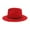 Red, variant on Clearance! Baberdicy Two Tone Red Bottom Wide Wool Fedora Hat Panama Hat Casual Jazz Hats for Men Women Black