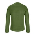 thumbnail image 4 of HOOMEUMY Mens Ribbed Knit Sweaters Slim Fit Blouse Casual Basic Long Sleeve Shirts Fashion 2025 Trendy Classic Solid Design Crew Neck Tops Green XL, 4 of 6