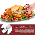 thumbnail image 6 of 4pc Kitchen Scissors All Purpose Heavy Duty, Kitchen Utensils Set, Stainless Steel Cooking Utensils Gadgets, Meat Poultry Food Shears Dishwasher Safe Utility Tools Home Gift, with Protective Sheath, 6 of 9
