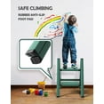 thumbnail image 4 of 2 Step Ladder,Aluminum Lightweight Folding 2 Step Stool with Anti-Slip Wide Pedal,330lbs Capacity Step Ladder for Household,Kitchen,Office - Green, 4 of 16