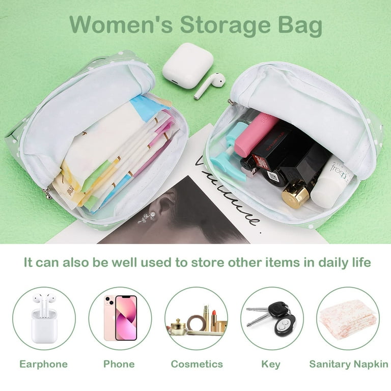  Period Pouch Portable Tampon Storage Bag,Tampon Holder for Purse  Feminine Product Organizer,pink ballet panda girl dancing : Health &  Household