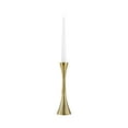 thumbnail image 2 of Metal Taper Candle Holder - Elegant Aluminum Design - Decorative Accent for Home, Living Room, Bedroom, or Office - 10" Brown & Gold, 2 of 14