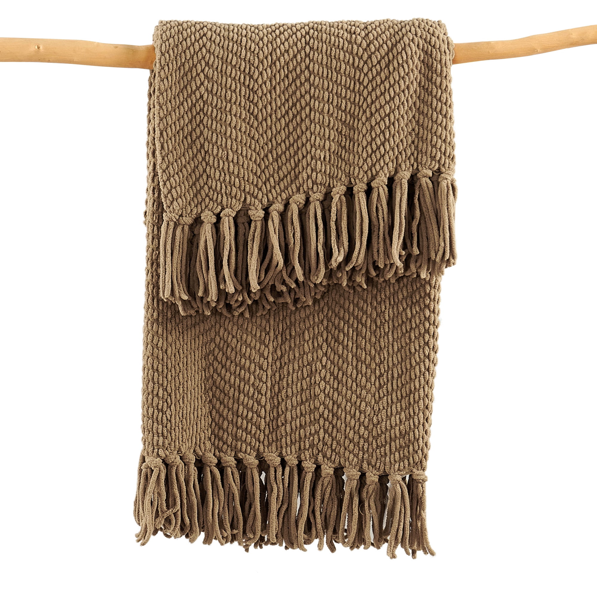 Home Soft Things Reversible Tweed Throw Blanket, Super Soft & Cozy - Amphora, 50x60"