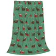 thumbnail image 2 of Vsdgher Christmas Dachshund Ultra-Soft Micro flannel Blanket Throw Blankets for Couch Sofa, Bed (4 sizes)-60"x50", 2 of 7