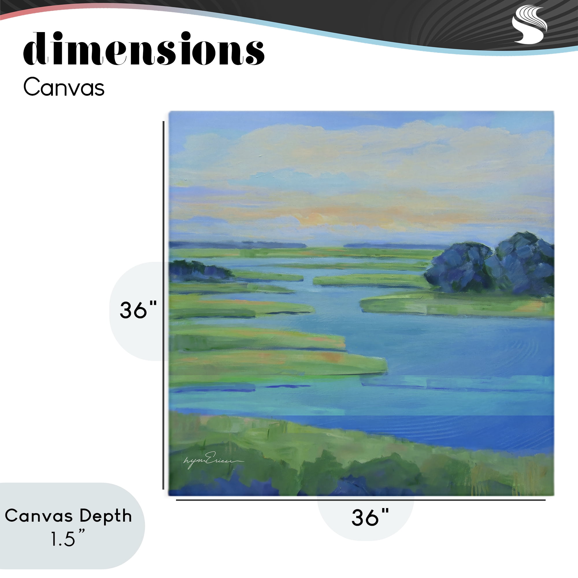 Stupell Industries Scenic Scarborough Marshes Canvas Wall Art, design by Lynn Ericson Fine Art