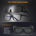 thumbnail image 2 of Polarized Sunglasses Fit Over Prescription Glasses for Men Women Flip Up Shield Lens Driving Shades, 2 of 7