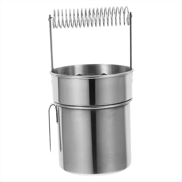 Limpiador de Pinceles de Doble Capa, Práctico Recipiente para Limpiar Pinceles de Pintura Al Óleo, Cubo de Acero Inoxidable para Limpiar Pinceles