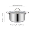 thumbnail image 3 of Olla Con Tapa Fraciel 26 cm 6L Inducción Acero Inoxidable, 3 of 3