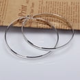 thumbnail image 3 of Boucles d'Oreilles Pendantes pour Femme en Acier Inoxydable, Grand Cercle, Grandes Créoles Rondes, 3 of 9