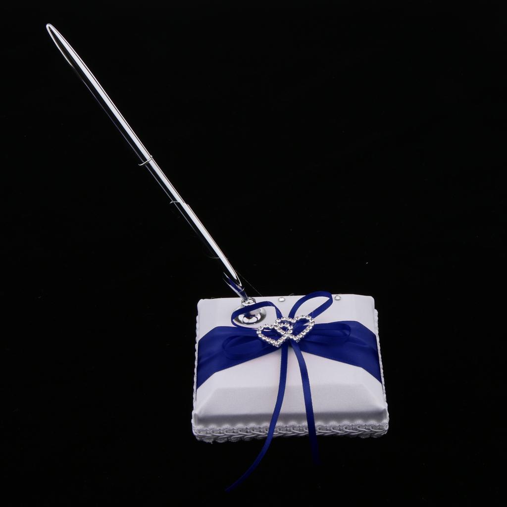 2 Stylos De Signature Avec Support - Métal Cristal - Pour Livre D'Or, Mariage, Banque, Bureau - Design Luxe