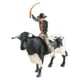 thumbnail image 5 of Figuras de pintadas a mano, modelo de juguetes de animales en miniatura, colección artesanal, figuras de acción detalladas realistas para Estilo A Sunnimix  Figura Toro con jinete, 5 of 8