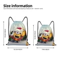 thumbnail image 2 of Pofeuu Minions for Water-Resistant 210D Drawstring Bag Compact Foldable Design Gym Yoga Travel Essentials Lightweight Carryall-Medium, 2 of 6
