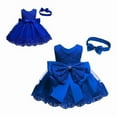 thumbnail image 2 of Girls Dress Set + Lace Bow Headband, 2 of 4